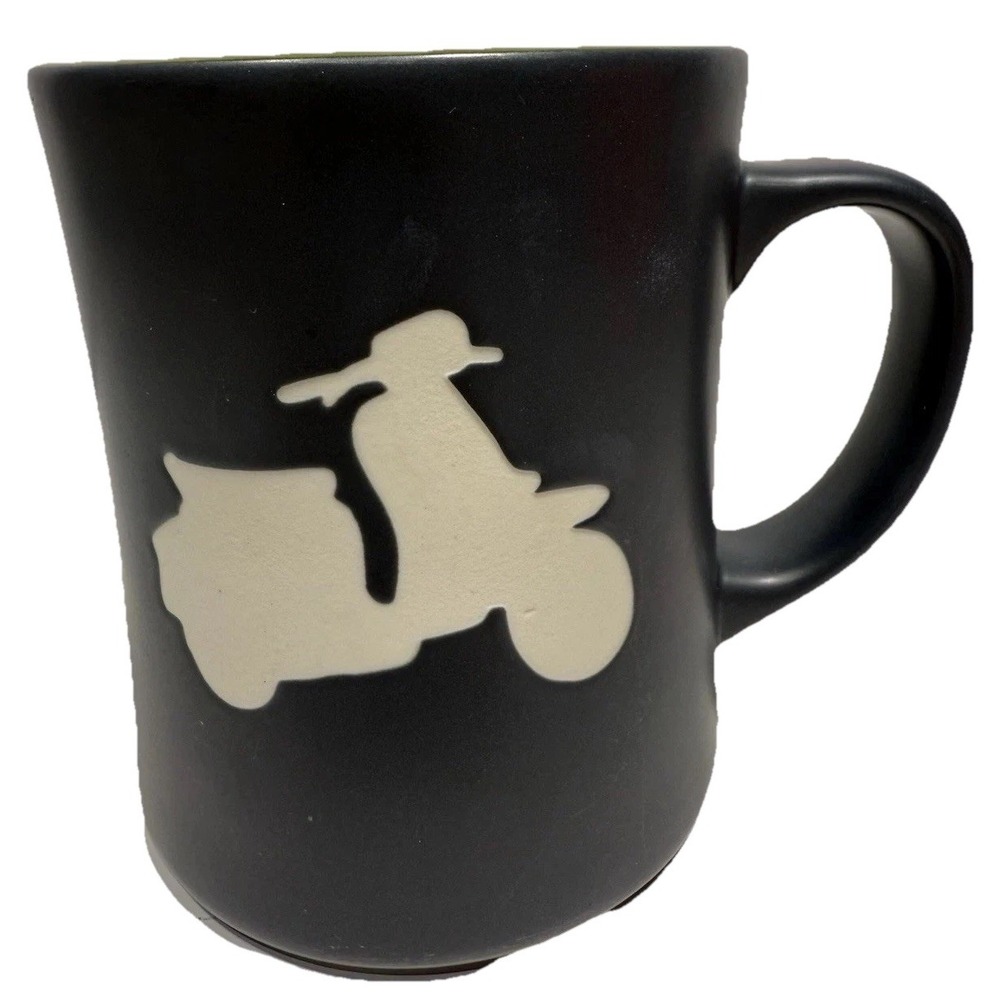 Starbucks Coffee‎ Mug Charcoal 2011 Scooter Vespa Green Interior Bone China EUC